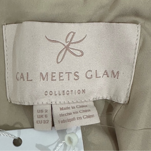 Gal Meets Glam Diana Sequin Dress Silver Black Ribbon Shoulder Tie - Picture 6 of 9